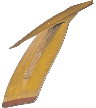 Kaputtes Holzpaddel Kaputtes Holzpaddel
